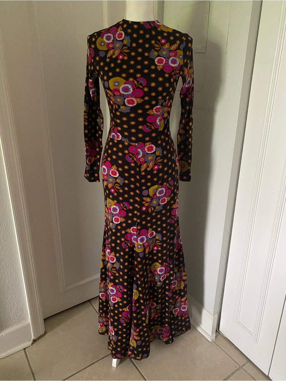 Vintage Fall 1970s Sweater Dress